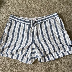 Striped Linen Shorts